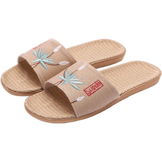 Flax Slippers Unisex Linen Beach Shoes