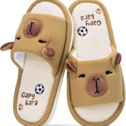 Capybara Slippers for Women Men Fluffy Animal Slippers