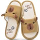 Capybara Slippers for Women Men Fluffy Animal Slippers