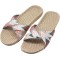 Women's Slippers Flax Cross House Shoes Indoor Breathable Outdoor Sandals