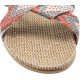 Women's Slippers Flax Cross House Shoes Indoor Breathable Outdoor Sandals