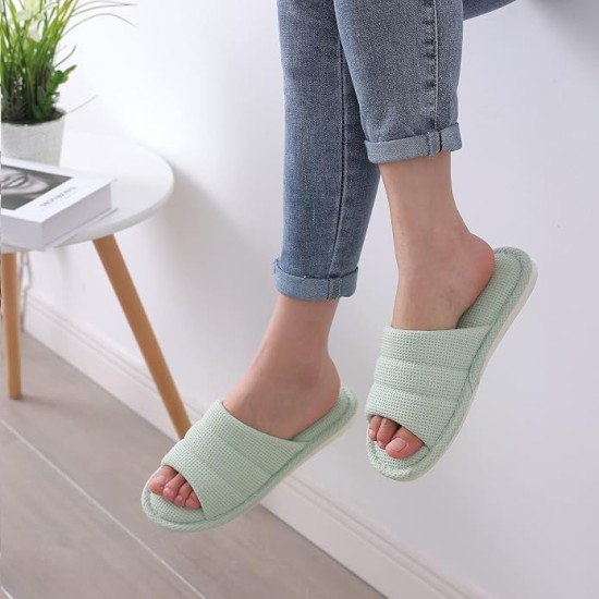 House Slippers for Women Men Waffle Indoor Slippers