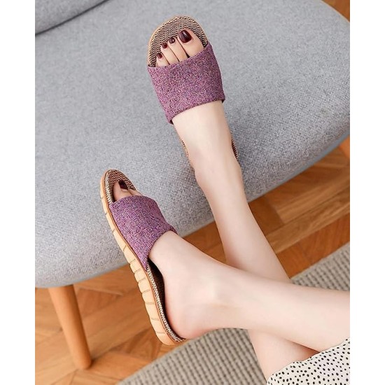 Star-Wind Flax Slippers Unisex Linen Beach Shoes