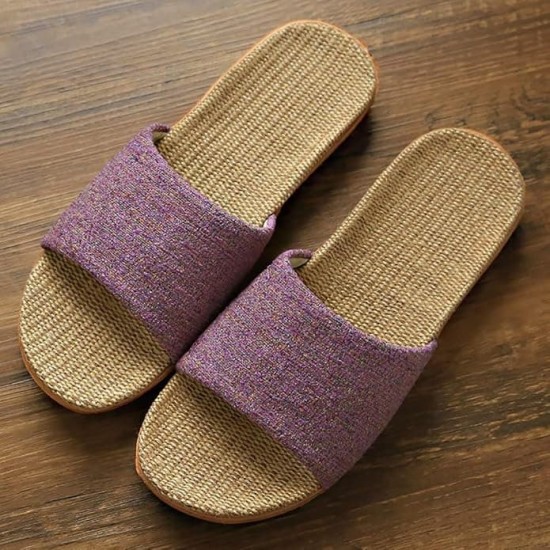Star-Wind Flax Slippers Unisex Linen Beach Shoes