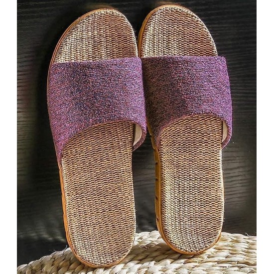 Star-Wind Flax Slippers Unisex Linen Beach Shoes