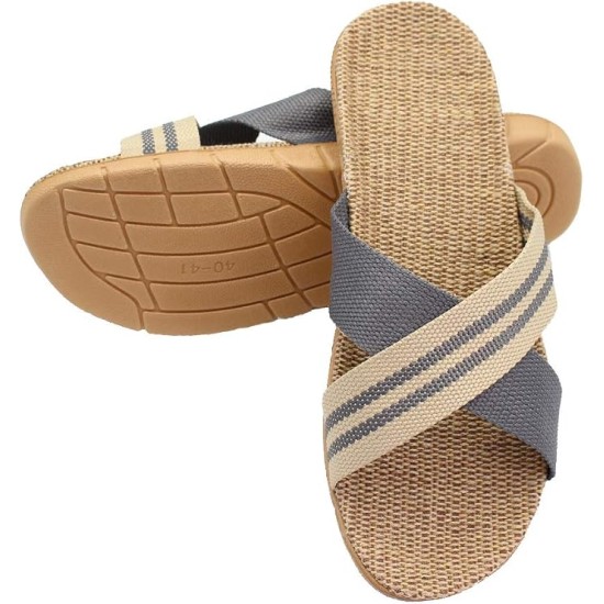 Linen Beach Shoes Skidproof Indoor Slippers