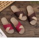 Unisex Linen Slippers Indoor Breathable House Shoes