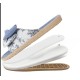 Bow Slippers for Women Open Toe with Low Arch Support