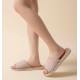 Men Women Open Toe House Slippers