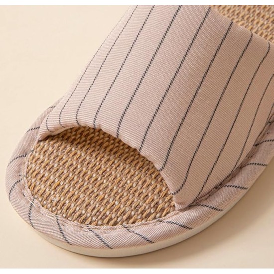 Men Women Open Toe House Slippers