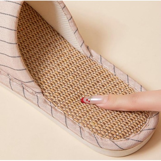 Men Women Open Toe House Slippers