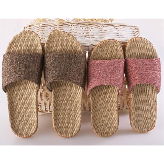 Breathable Linen House Slippers