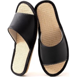 Linen Insole Non Slip Breathable Flexible Indoor Home Shoes