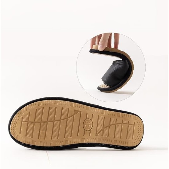 Linen Insole Non Slip Breathable Flexible Indoor Home Shoes