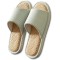 Women and Men Linen House Slippers Indoor