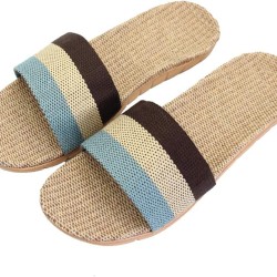 Unisex Linen Skidproof Indoor Slippers