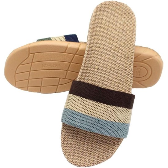 Unisex Linen Skidproof Indoor Slippers