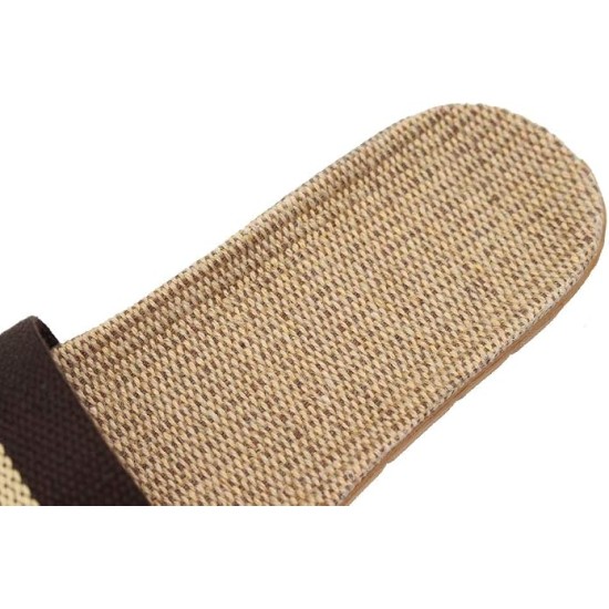 Unisex Linen Skidproof Indoor Slippers