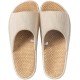 Womens House Slippers Open Toe Tatami Straw Men's Indoor Shoes