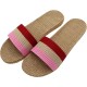 Unisex Linen Skidproof Indoor Slippers