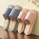Linen Slippers Indoor Silent Slippers For Women And Men