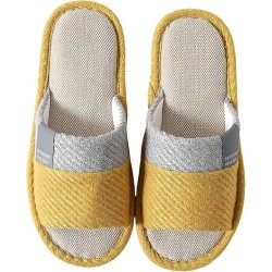 Linen Slippers for Women Japanese Style House Slippers