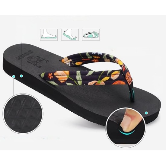 Flip Flops for Women with Arch Support Beach Thong Sandals