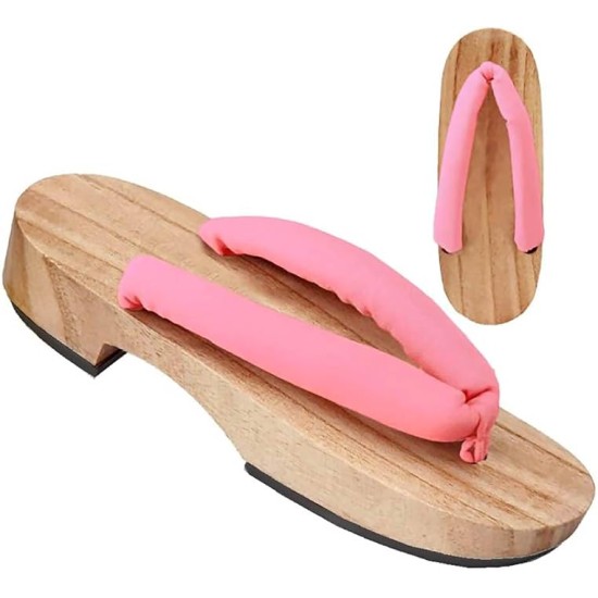 Wooden Clogs Adult Women Anime Cosplay Shoes Geta Slippers AA