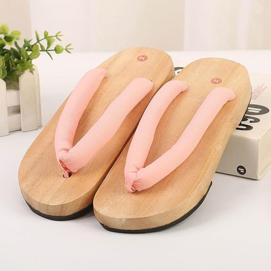 Wooden Clogs Adult Women Anime Cosplay Shoes Geta Slippers AA