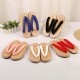 Wooden Clogs Adult Women Anime Cosplay Shoes Geta Slippers AA