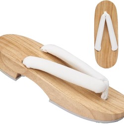 Wooden Clogs Adult Women Anime Cosplay Shoes Geta Slippers
