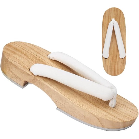 Wooden Clogs Adult Women Anime Cosplay Shoes Geta Slippers