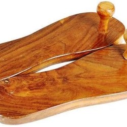 Traditional Khadau Wooden Sandals Charan Paduka