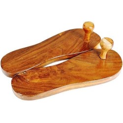 Traditional Khadau Wooden Sandals Charan Paduka
