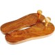 Traditional Khadau Wooden Sandals Charan Paduka