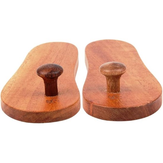 Traditional Khadau Wooden Sandals Charan Paduka