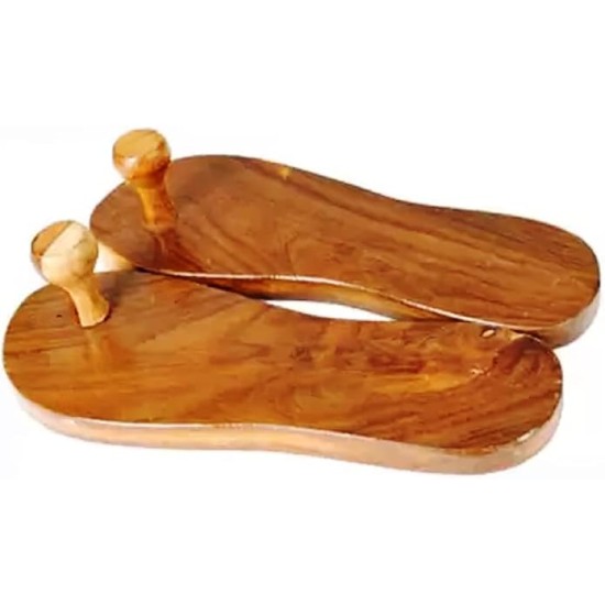 Traditional Khadau Wooden Sandals Charan Paduka