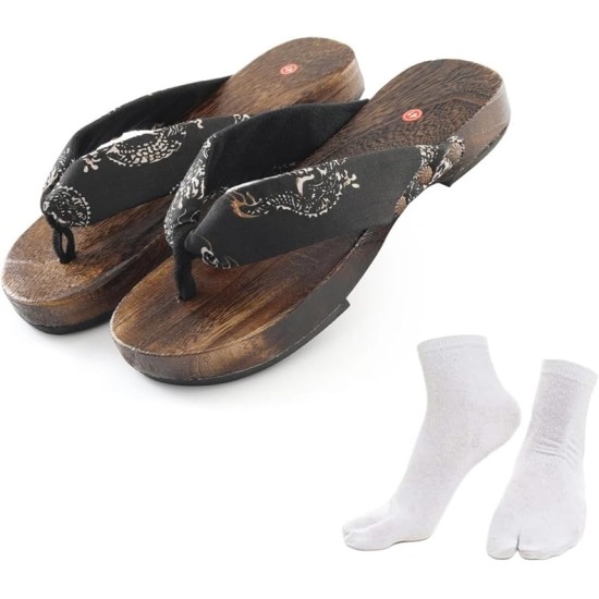 Japanese Geta Sandals Traditional Kimono Slippers