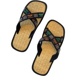 Natural Sedge Mat Sandals Sustainable Straw Flip Flops