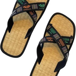 Natural Sedge Mat Sandals Sustainable Straw Flip Flops
