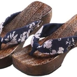 Japanese Traditional Sandals Geta Wooden Clogs 