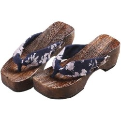 Japanese Traditional Sandals Geta Wooden Clogs 