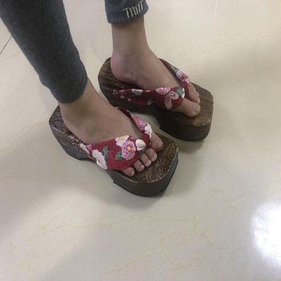 Japanese Traditional Sandals Geta Wooden Clogs 