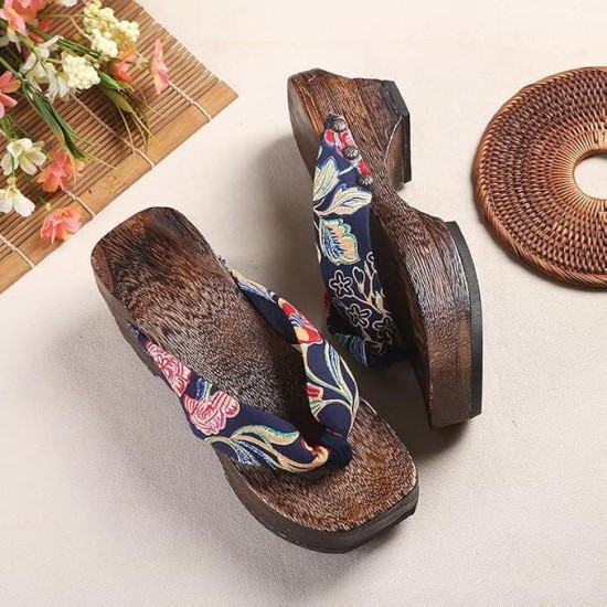 Japanese Traditional Sandals Geta Wooden Clogs 