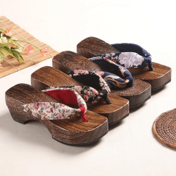 Japanese Traditional Sandals Geta Wooden Clogs 