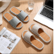 2 Pairs Bamboo Slippers for Breathable Soft House Slippers 