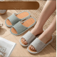 2 Pairs Bamboo Slippers for Breathable Soft House Slippers 