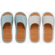 2 Pairs Bamboo Slippers for Breathable Soft House Slippers 