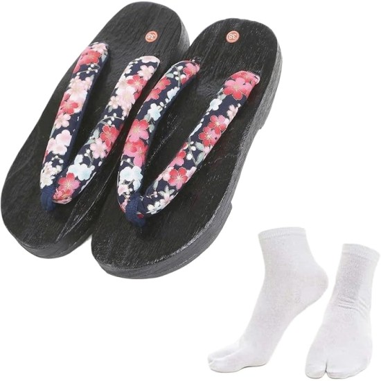 Cosplay Women Japanese Wooden Clog