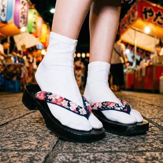 Cosplay Women Japanese Wooden Clog